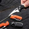 Serrated Pocket Knife Hook Blade Utility Knife Folding Camping Knife Parcel Knife Pocket Carton Cutter Box Opener Outdoor Multitool